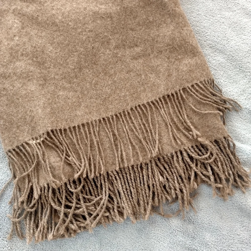 A Soft Idea 100% Baby Alpaca Throw Blanket Monogram 
